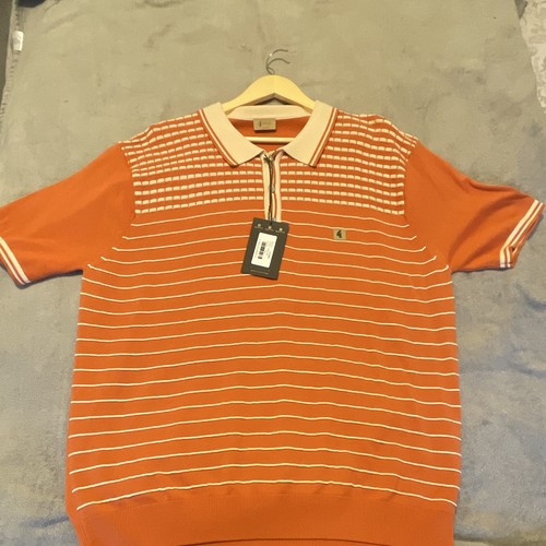 Gabicci orange white striped - &,