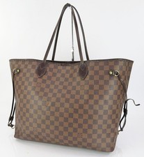 Authentic LOUIS VUITTON Neverfull GM Damie Ebene Tote Bag Purse #61713