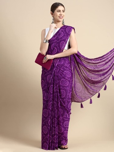Women chiffon bandhani - chiffon,