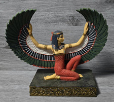 VERONESE 2001 Egyptian Goddess Winged Isis,Resin Figurine On Heavy Base -DAMAGED