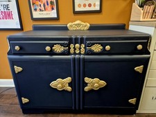 Midnight Blue and Gold Art