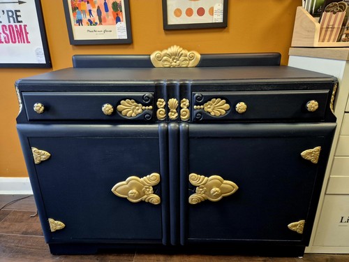 Midnight blue and gold - and, art