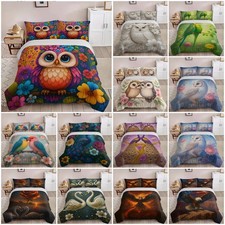 Cute Cartoon Owls Vibrant