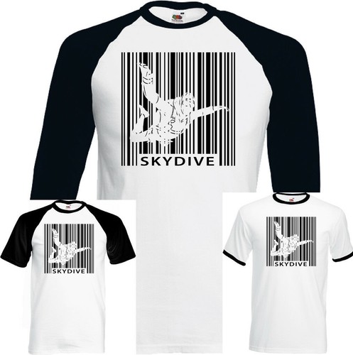 Skydiving barcode mens funny - skydiving,