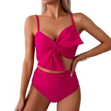 Women Swimsuit Bikini Set Push Up Swimwear Ladies Wire-free Swimming Costume Hot