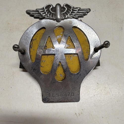 Vintage car badge grill - vintage, aa