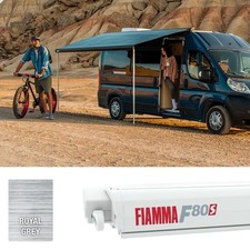 *Warehouse Clearance* Fiamma F80s 320 Awning Polar White - Royal Grey Fabric