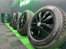 VW Transporter T5 T6 16" Black Genuine Clayton Alloy Wheels 7E0601025N & Tyres!