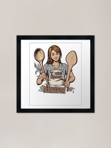 Wooden spoon survivor framed - survivor,