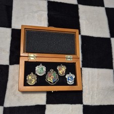 Noble Collection Harry Potter Hogwarts House Pin Badges in Box