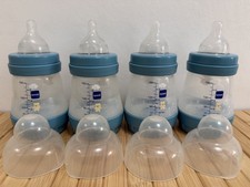 Mam Anti Colic Bottles 4X 160ml Blue Bear (4BlBearB)