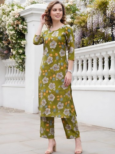 Indian women olive green - women,