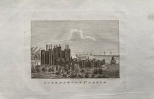 1764 Antique Print; Caernarfon