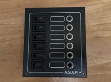 Boat or Camper Switch Panel, 6 Way ASAP