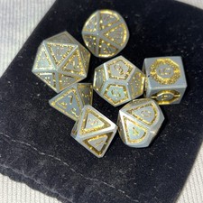 Silver Gold Metal Set Of 7 DnD