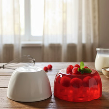 Antique Victorian Jelly Mould Edge Malkin & Co Ironstone Ceramic 1.3 Pint