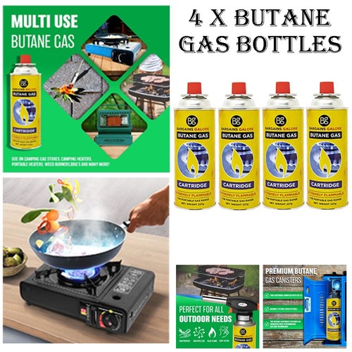 Butane gas bottles - 4,