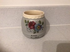 1 Floral Pot  Sandown  Isle of Wight.  Vintage Pottery  Buckfast  Devon