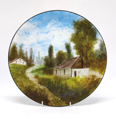 Vintage large decorative plate - vintage,