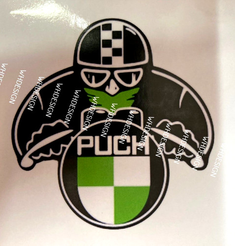 Puch cafe racer style sticker - puch,