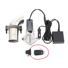 2.5" 63mm Electric Exhaust Muffler Valve System Pipe Kit with Remote Controller