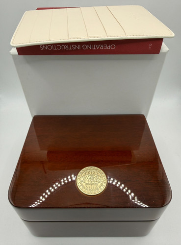 Genuine omega watch box - watch, wooden