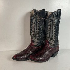Burgundy Python Snakeskin