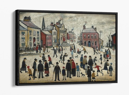 Lowry people standing - l.s.,