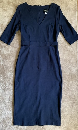 Collectif navy neck - navy, v-neck