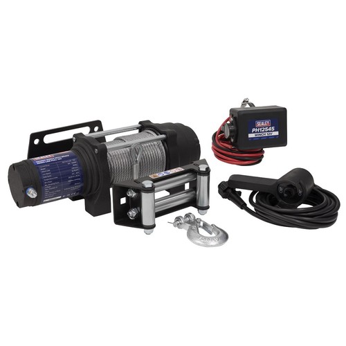 Sealey geared winch with brake - with,