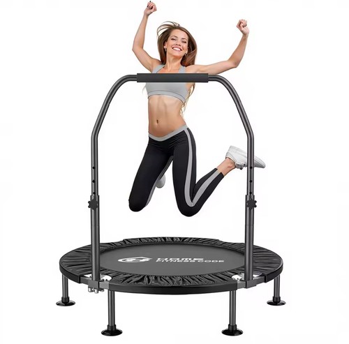 Folding fitness trampoline - fitness,