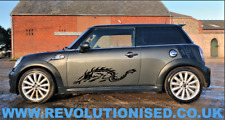 Dragon Side Stickers for Mini Cooper  Pair - Tribal Vinyl Graphics Decals