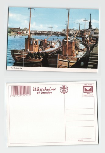 Postcard the harbour ayr - -, harbour,