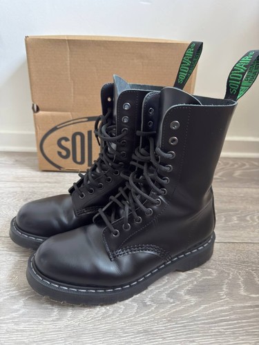 Solovair black shine - hi-shine, 11