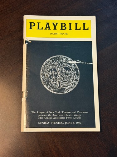 1977 tony awards playbill june - tony,