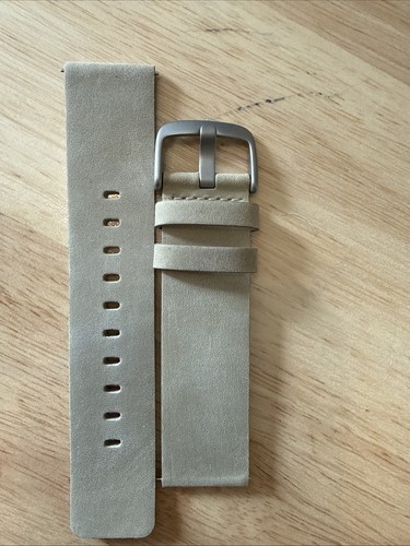 Pebble leather watch strap - pebble,