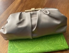 REISS Silver Satin Pleated