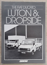 Fiat Ducato Luton & Dropside Brochure 1984