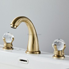 Brushed Gold Widespread 3 Hole