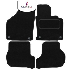 Fits Vw Golf 2004-2007 Mk5 Oval Clips Fully Tailored Carpet Car Floor Mats Black