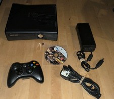 Xbox 360 Slim 250GB - Inc. Controller, Power Supply, & Game Disc (FlatOut)