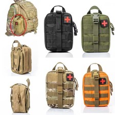 Durable Tactical MOLLE Rip-Away EMT IFAK Medical Pouch First Aid Kit Utility Bag
