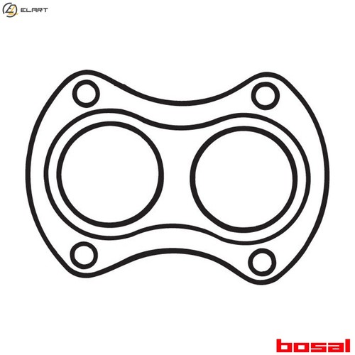 Gasket exhaust pipe 256 - exhaust, 256-418