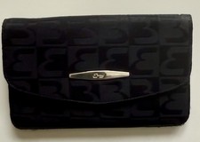 ENNY-ICONIC ITALIAN VINTAGE MAKER-BLACK  SOFT LEATHER-CONTINENTAL PURSE-NEW !!!