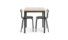 Habitat Zayn Birch Dining Table & 2 Birch Chairs