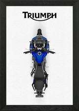 Blue Triumph Motorcycle Top