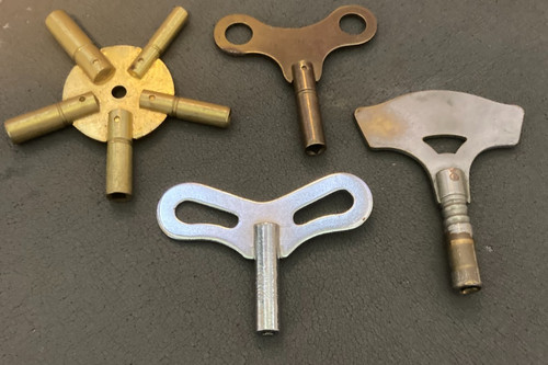 Vintage mantle clock keys - clock,