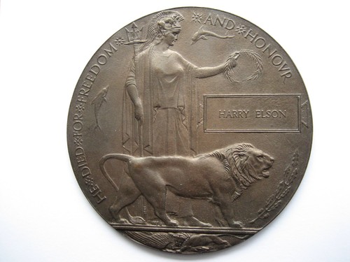 Ww1 memorial plaque harry - ww1,