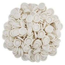 100PCS WHITE LATEX FINGER COTS