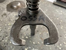 ossa trials gear change shaft with selector fork and return spring